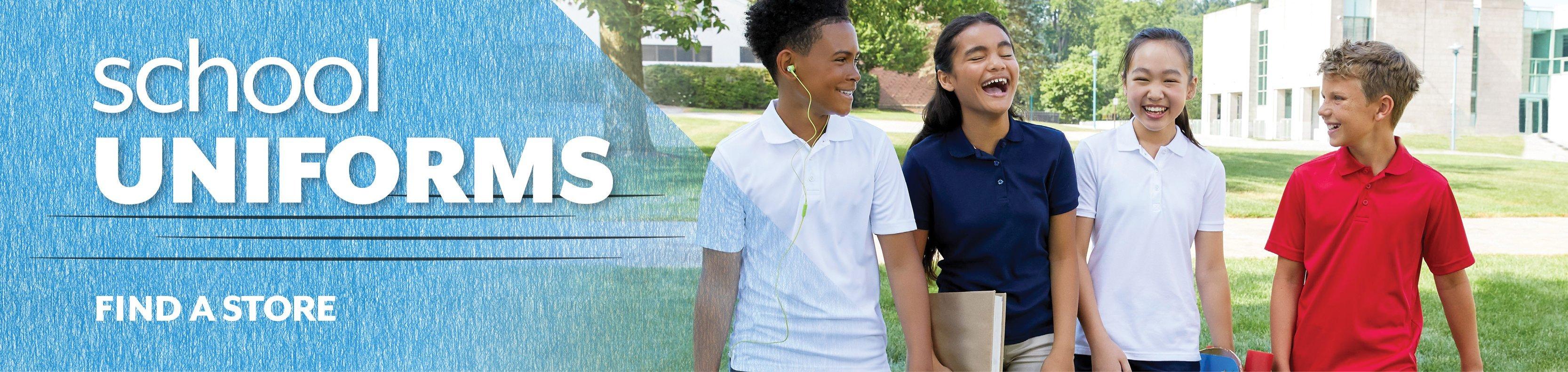 School Uniforms for Girls and Boys Pants, Shirts, Shorts, Skorts